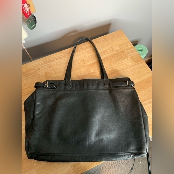 Vintage Black Leather Purse - Picture 7 of 13